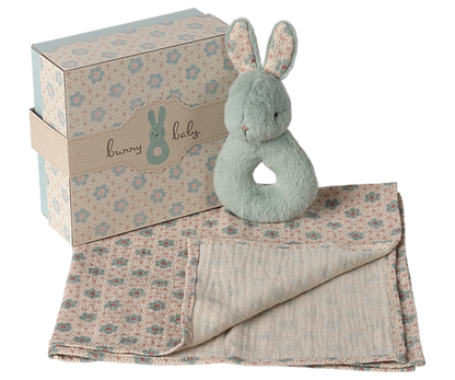 Conjunto de coelhinhos com guizos - Verde menta