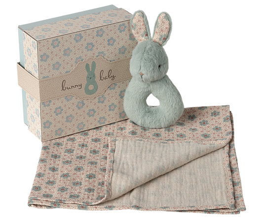 Conjunto de coelhinhos com guizos - Verde menta