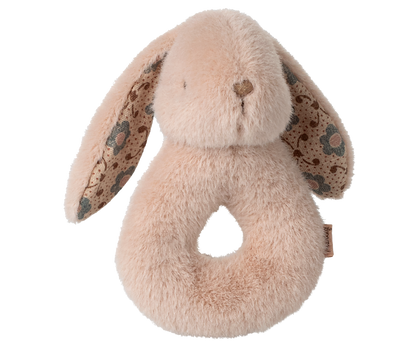 Conjunto de coelhinhos com guizos - Rosa pastel
