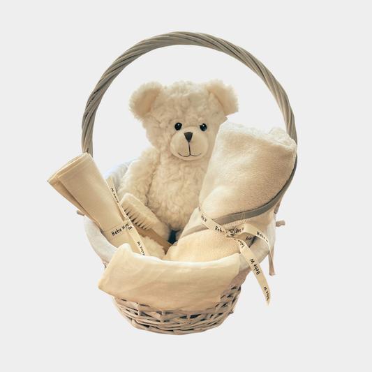 Basket Bear White Bath