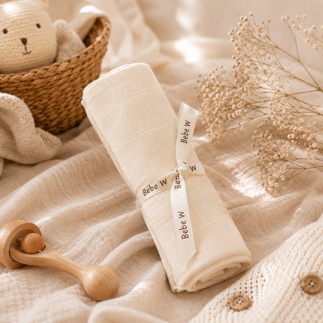 Fralda de algodão Orgânico Bebe W