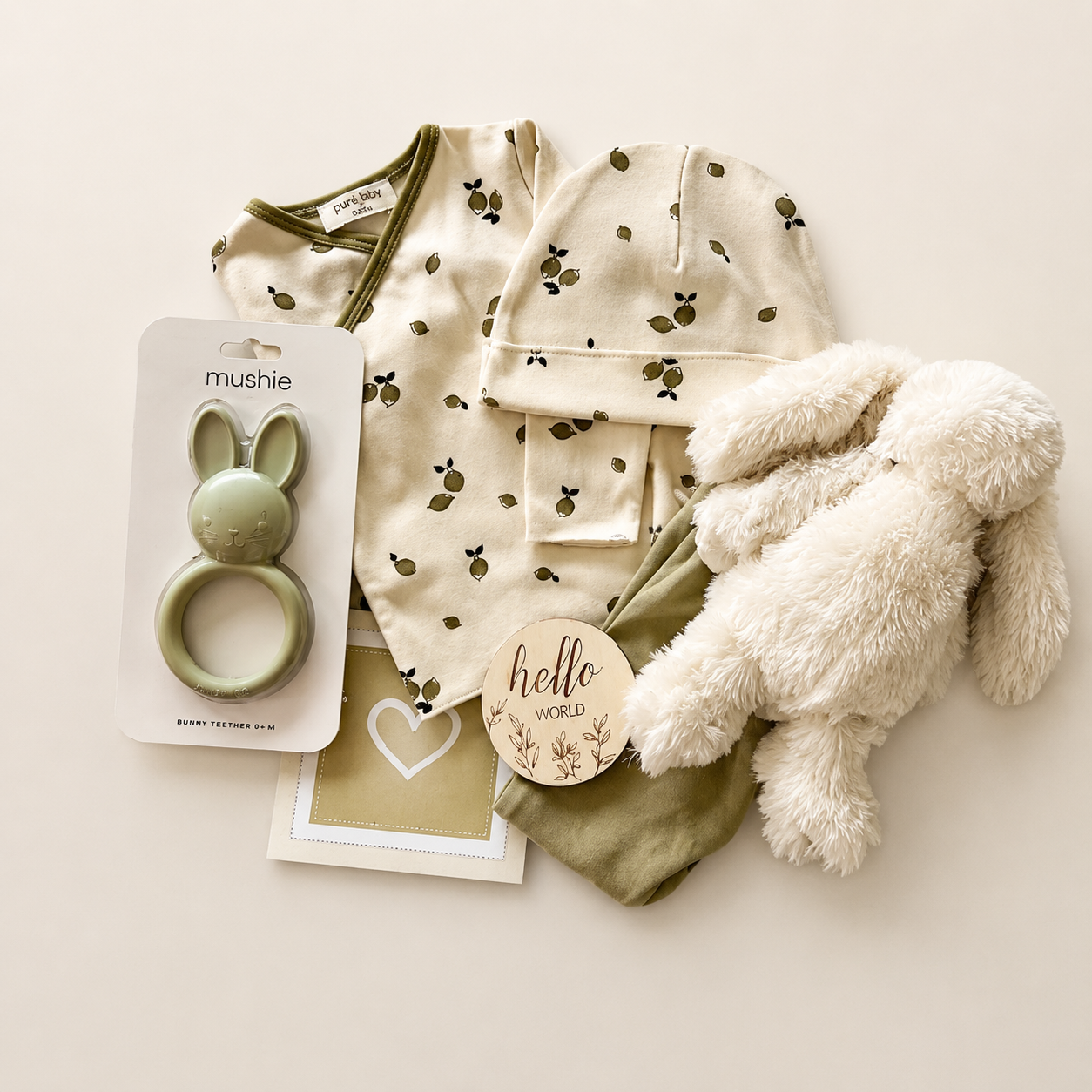 Baby Box Green Leaves